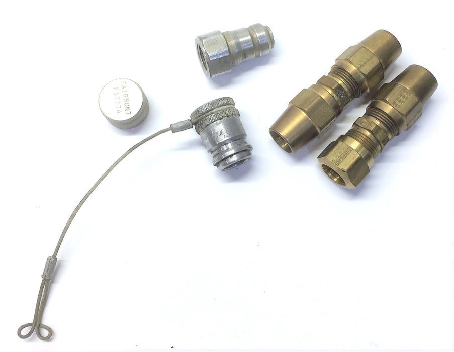 Parker/Generic Straight Compression Fitting & Dust Cap/Plug Bundle