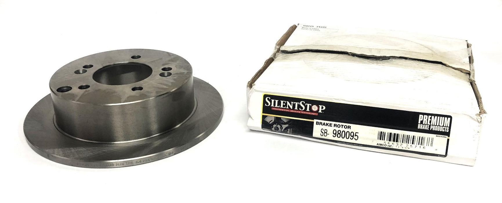 Silent Stop DuraGo Rear Brake Disc Rotor SB-980095 (BR31339) NOS