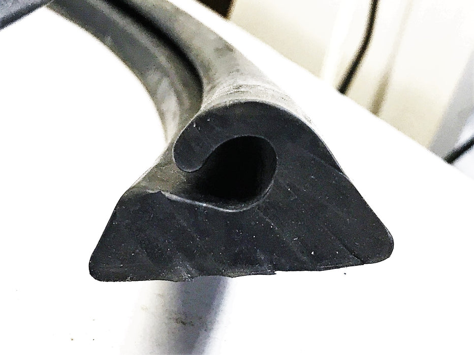 Tailgate Channel Seal, Rubber, Black, 1-7/8x1-1/8 Inches x 40 feet, OA-15980-00