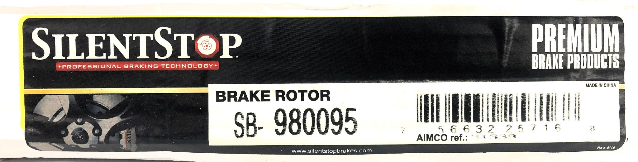 Silent Stop DuraGo Rear Brake Disc Rotor SB-980095 (BR31339) NOS