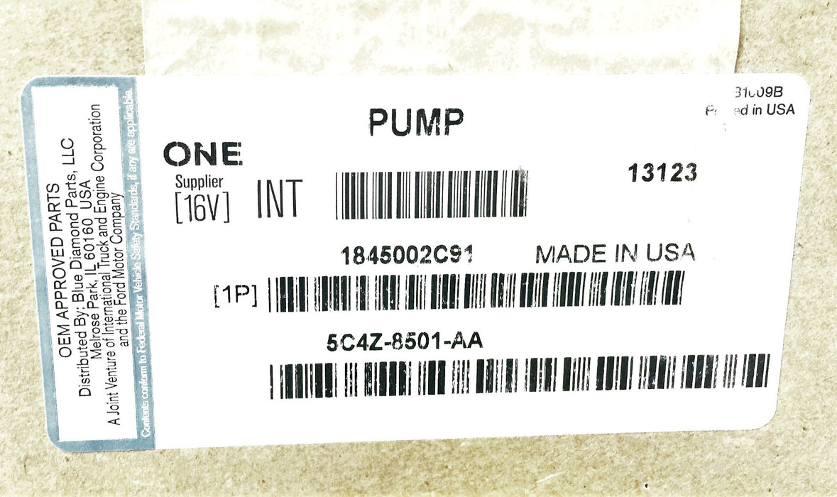 International Water Pump 1845002C91 NOS (5C4Z-8501-AA) OEM