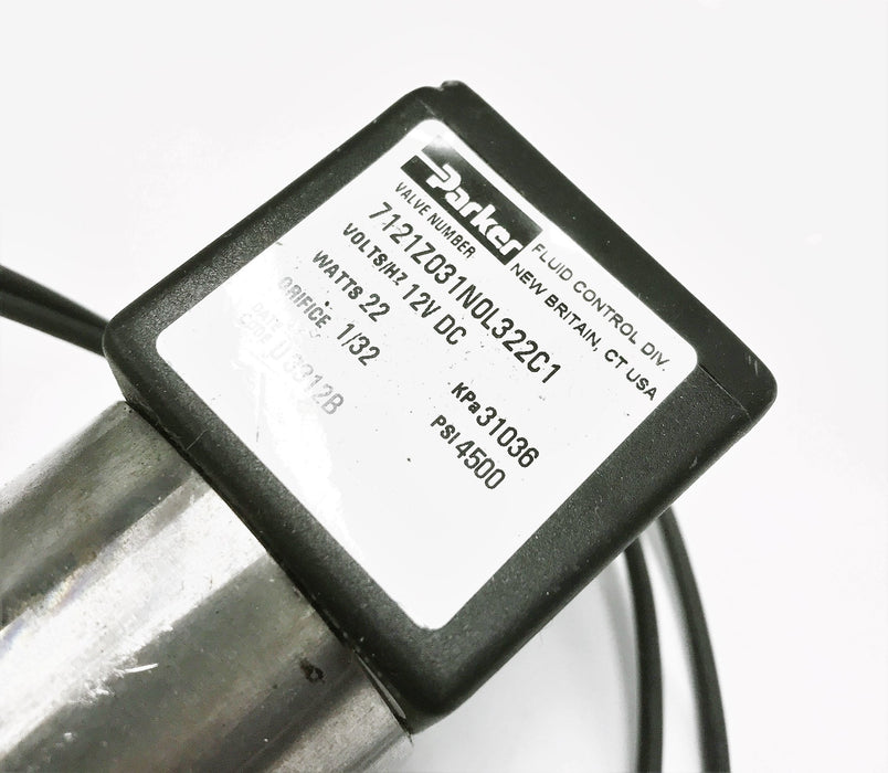 Parker/NABI Valve Assembly 7121Z031N0L322C1 (6313048) NOS