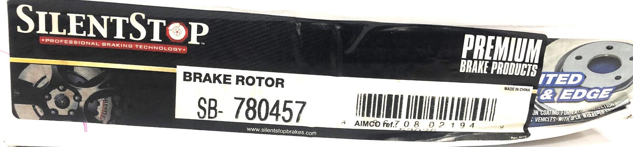 Silent Stop Rear Brake Disc Rotor SB-780457 (BR900334-01) NOS