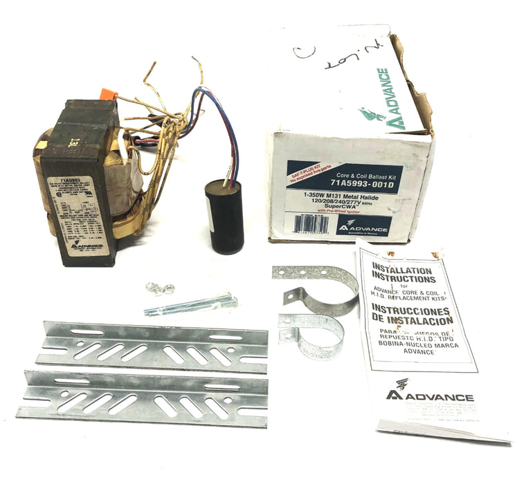 Advance Metal Halide Core Coil Ballast Kit Missing Capacitor 71A5993-001D NOS