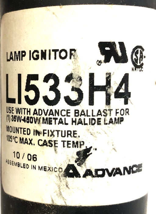 Advance Metal Halide Core Coil Ballast Kit Missing Capacitor 71A5993-001D NOS