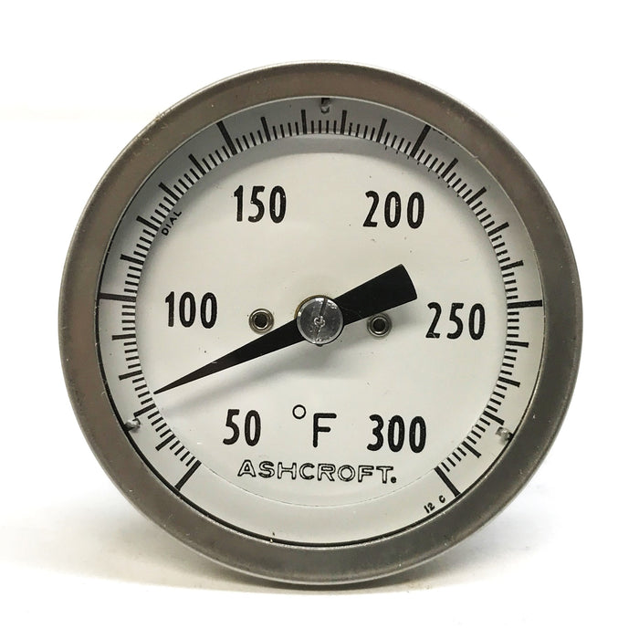 Ashcroft Bimetal Thermometer 20EL60R025 NOS