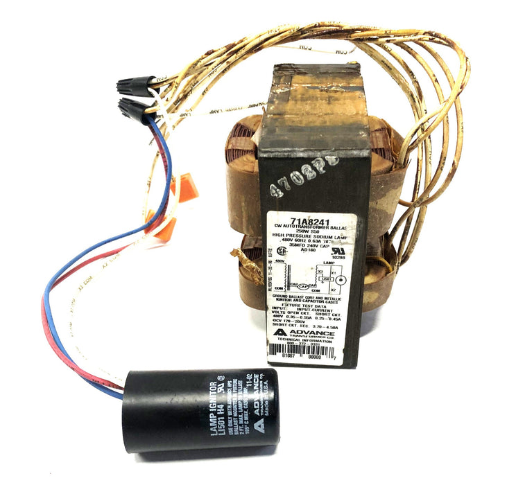 Advance HP Sodium Core And Coil Ballast Kit Missing Capacitor 71A8241-001D NOS
