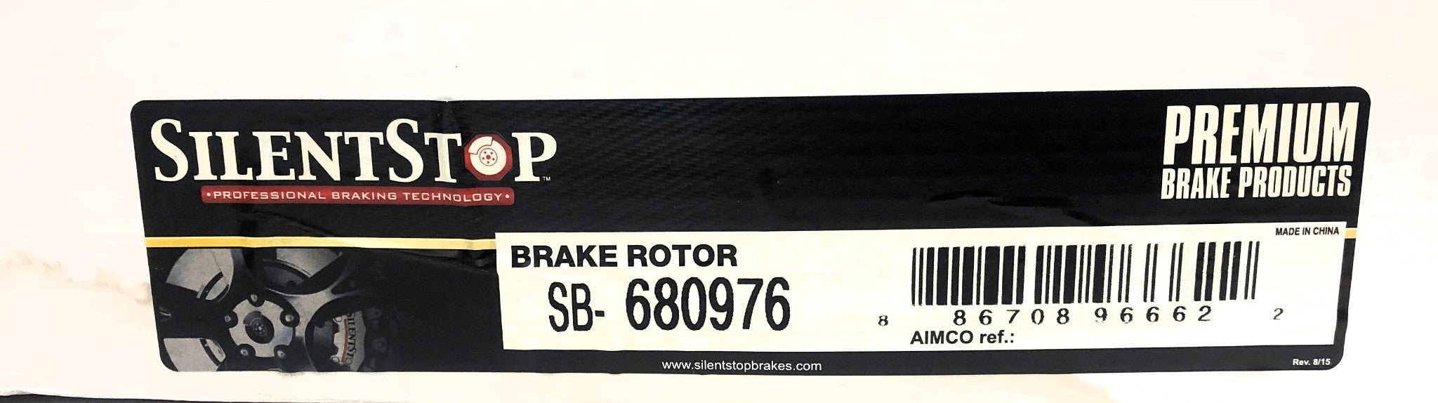 Silent Stop DuraGo Rear Brake Disc Rotor SB-680976 (BR901114) NOS