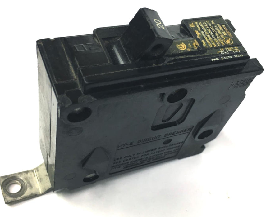 ITE SIEMENS Circuit Breaker 20A 1 POLE TYPE BL120/240 V.A.C