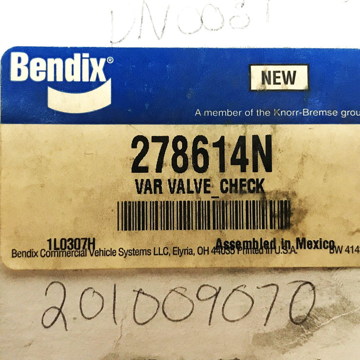 Bendix Air Brake Check Valve 278614N NOS