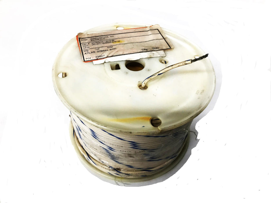 Atlas Electrical Hookup Wire, 500 Foot Roll, MIL-DTL-23053/3-BKE-96 NOS