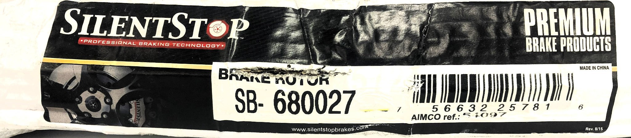 Silent Stop Front Brake Disc Rotor SB-680027 NOS
