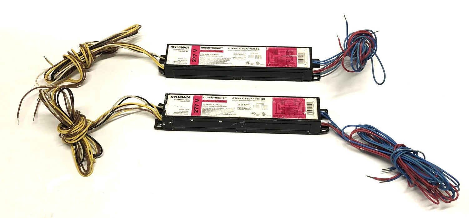 Sylvania 277V 60HZ PSN-SC Electronic Ballast QTP4X32T8/277 [Lot of 2] USED