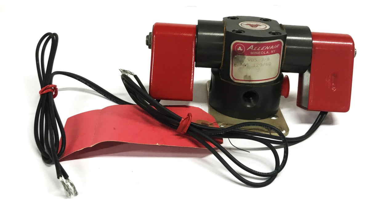 Allenair 3/8 inch Double Solenoid Valve Assembly VDS3/8-AAS60/120 NOS