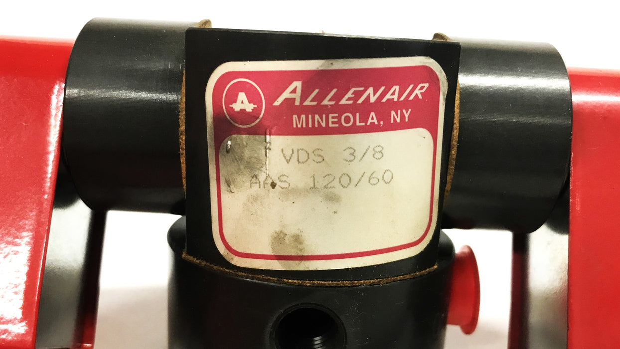 Allenair 3/8 inch Double Solenoid Valve Assembly VDS3/8-AAS60/120 NOS