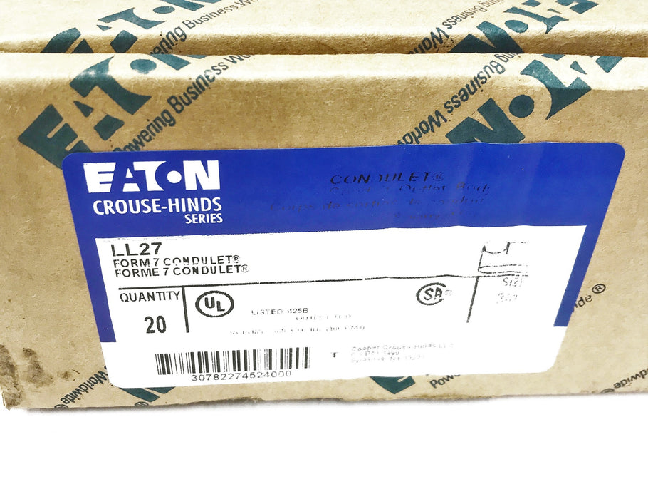 Eaton/Crouse Hinds "Form 7" Condulet LL27 [Lot of 2] NOS