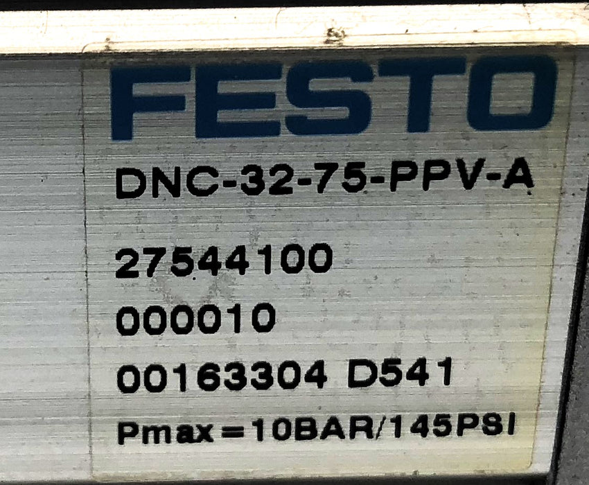 Festo Pneumatic Cylinder DNC-32-75-PPV-A NOS