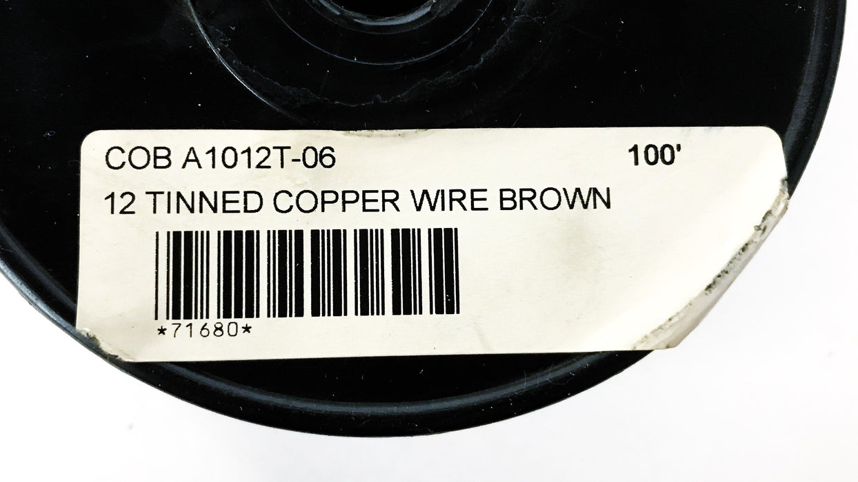 Cobra Wire AW-12 Tinned Copper Wire, 100 Foot Roll, A1012T-06 NOS