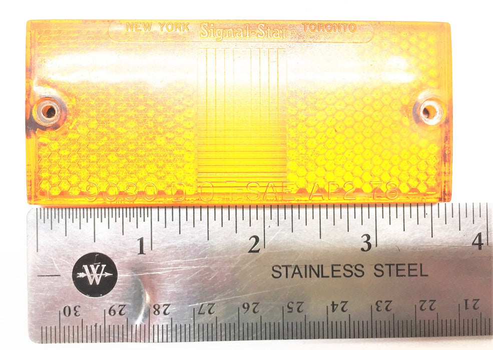 SIGNAL-STAT Rectangular Amber Lens [Lot of 4] 9064-A USED