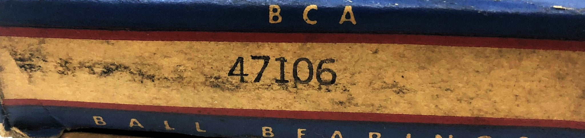 BCA Drive Shaft Bearing 47106 NOS