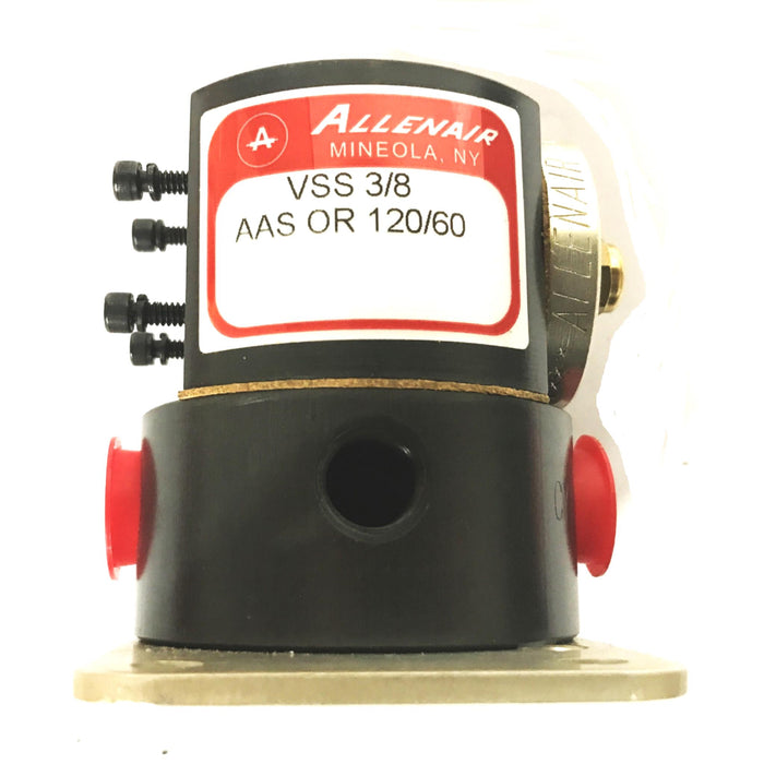 Allenair 3/8 inch Solenoid Valve Base Unit VSS3/8-AAS60/120 NOS