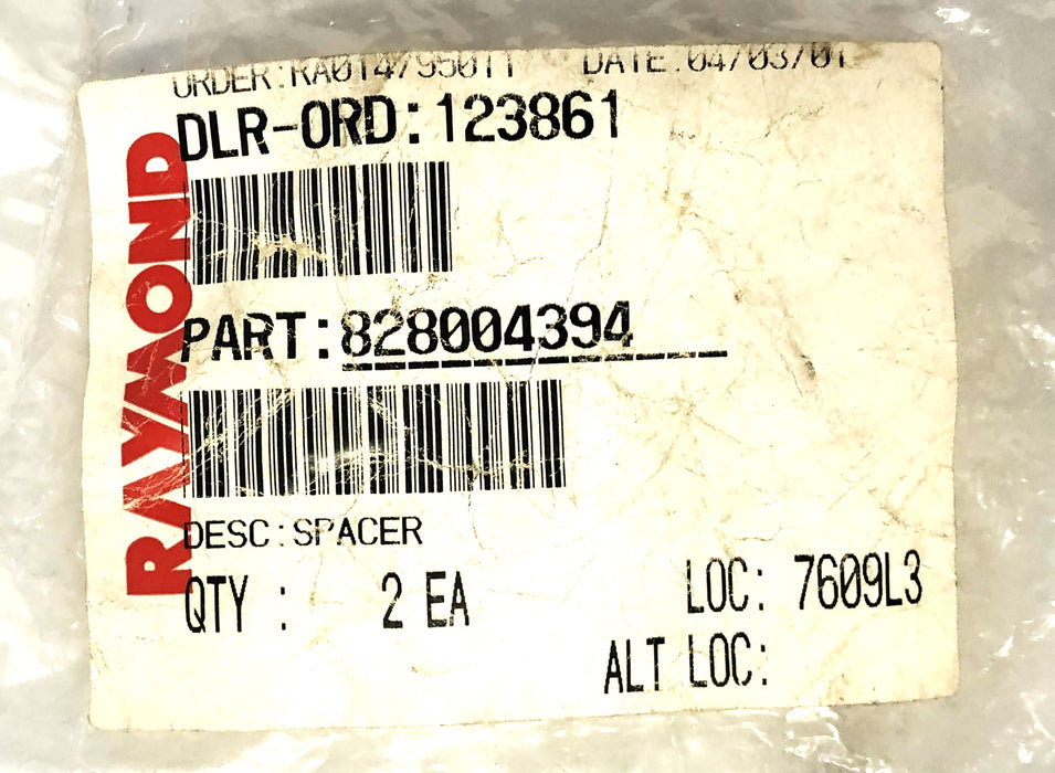 Raymond Spacer 828-004-394 [Lot of 2] NOS