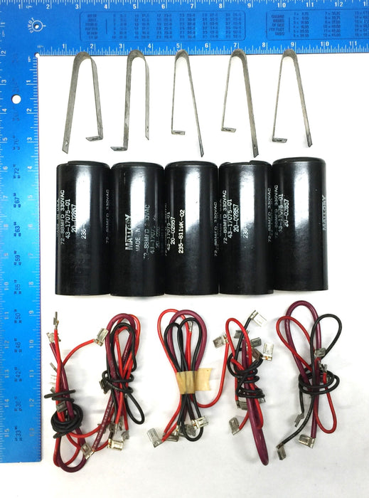 Mallory 330VAC Capacitor 72-88MFD (43-017075-01) [Lot of 5] NOS