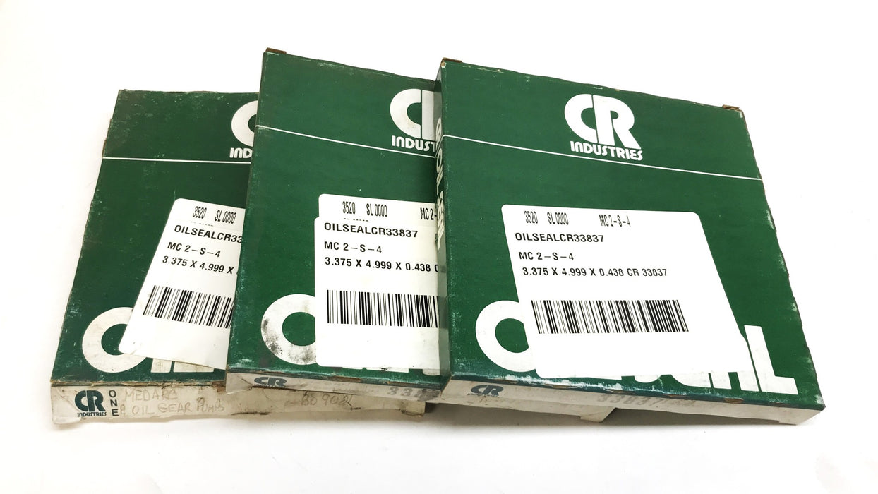 Chicago Rawhide Oil Seal 33837 [Lot of 3] NOS