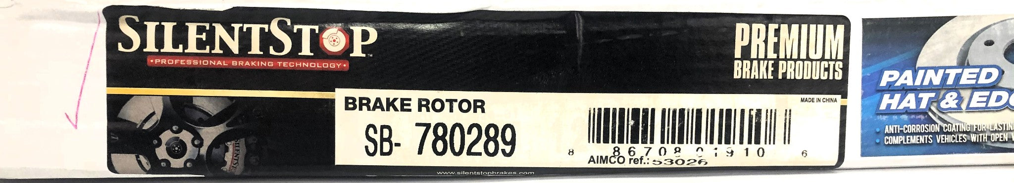 Silent Stop Front Brake Disc Rotor SB-780289 NOS