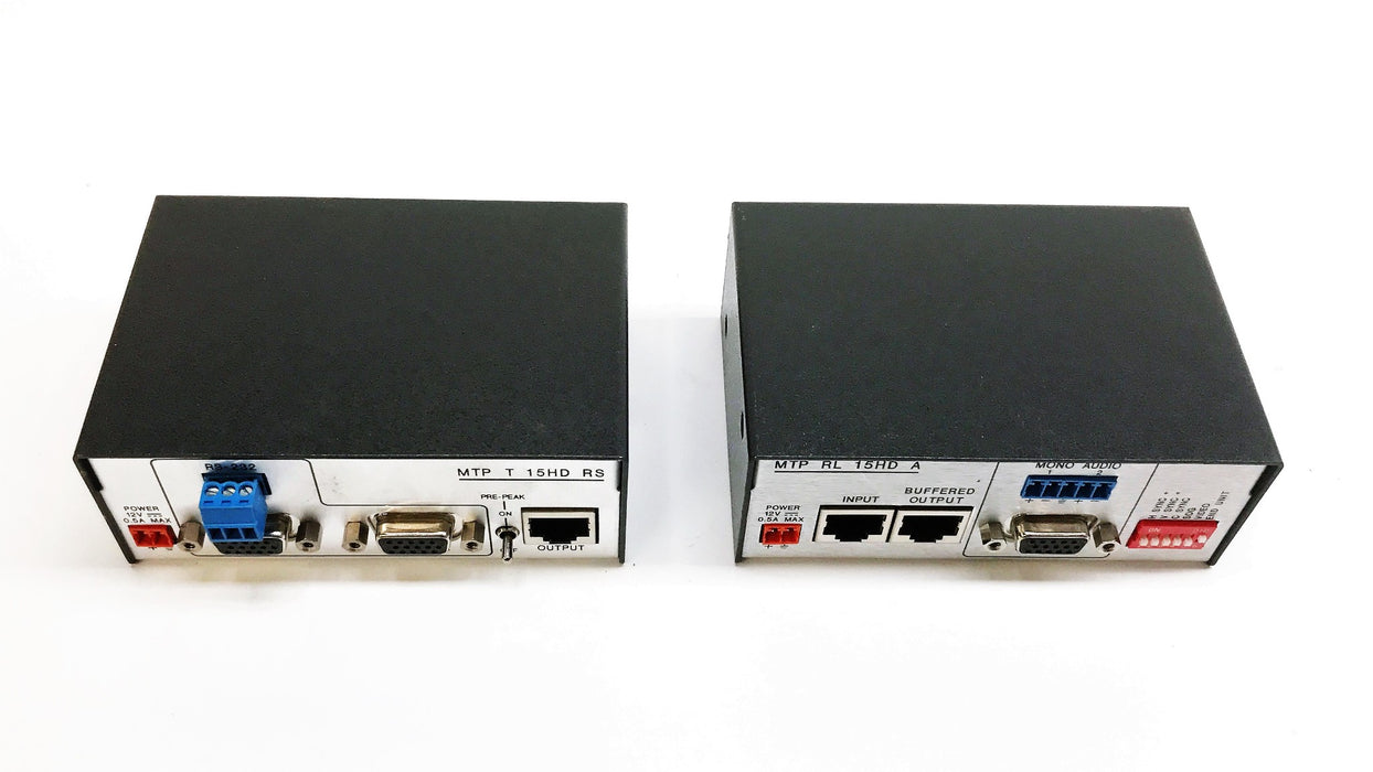 Extron, 2 MPT Series Transmitter Boxes, MTP-RL-15HD-A and MTP-T-15HD-RS USED
