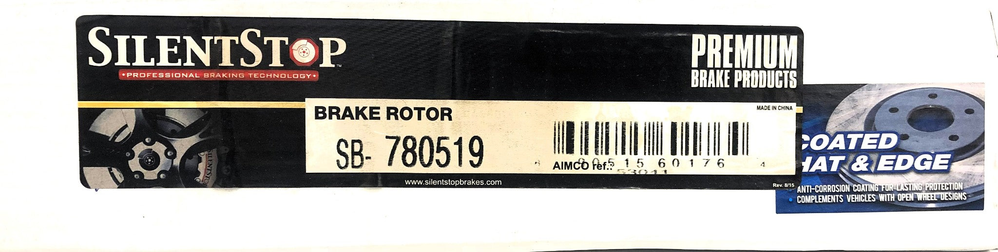Silent Stop Rear Brake Disc Rotor SB-780519 NOS