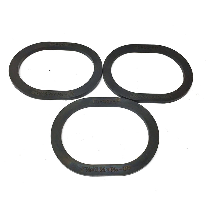 TOPOG-E Hand-Hole Gasket 2-7/8"X3-7/8"X7/16" (278x378x716OB) [Lot of 3] NOS