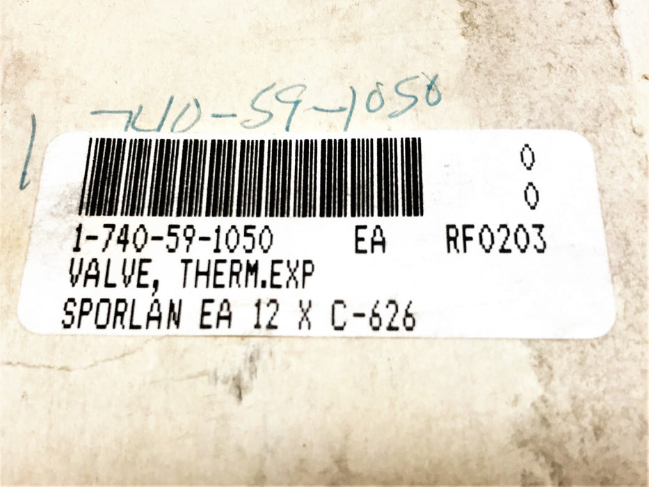 Sporlan Thermal Expansion Valve C-626 NOS