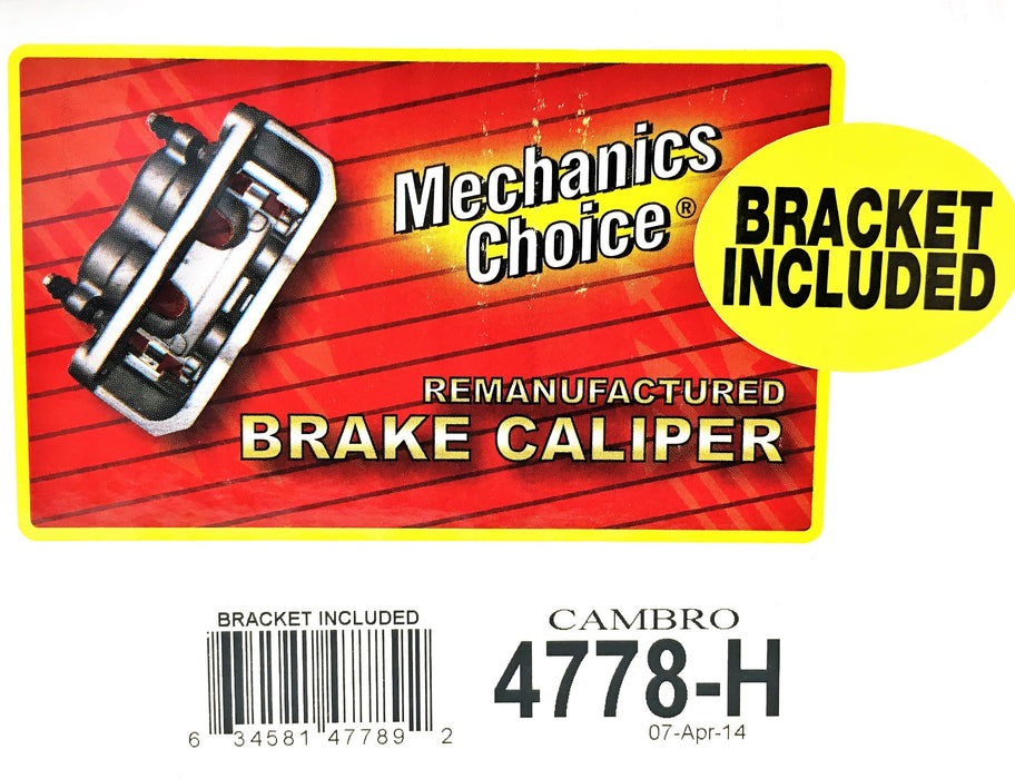 Mechanic's Choice Cambro Brake Caliper 4778-H REMANUFACTURED