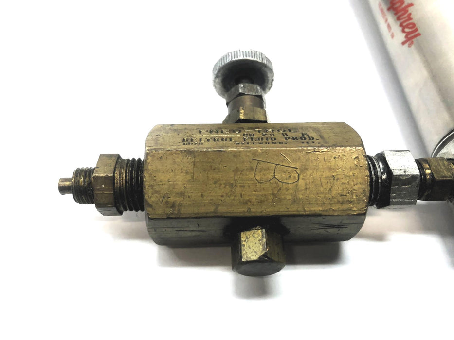 Humphrey Pneumatic Cylinder W/ Pneu-trol Control Valves 25-D-3 NOS