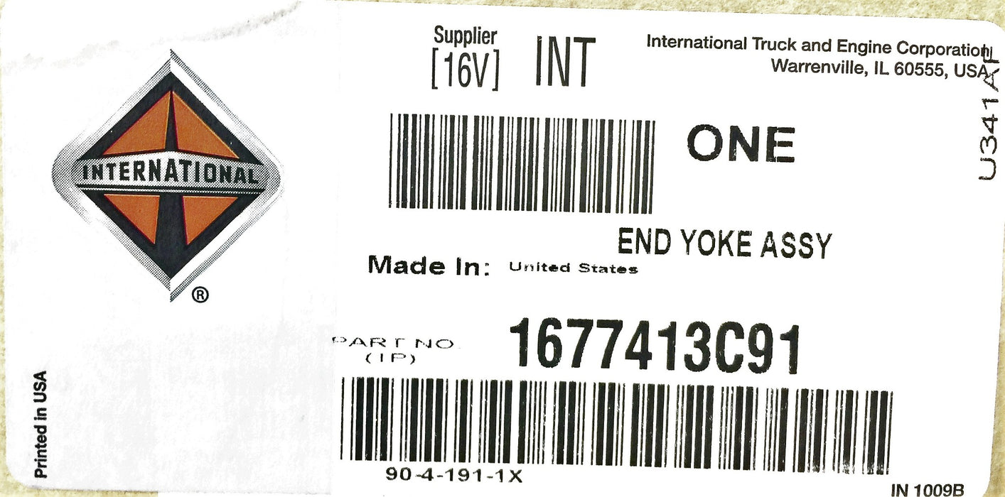 International\Navistar End Yoke Assembly OEM 1677413C91 NOS