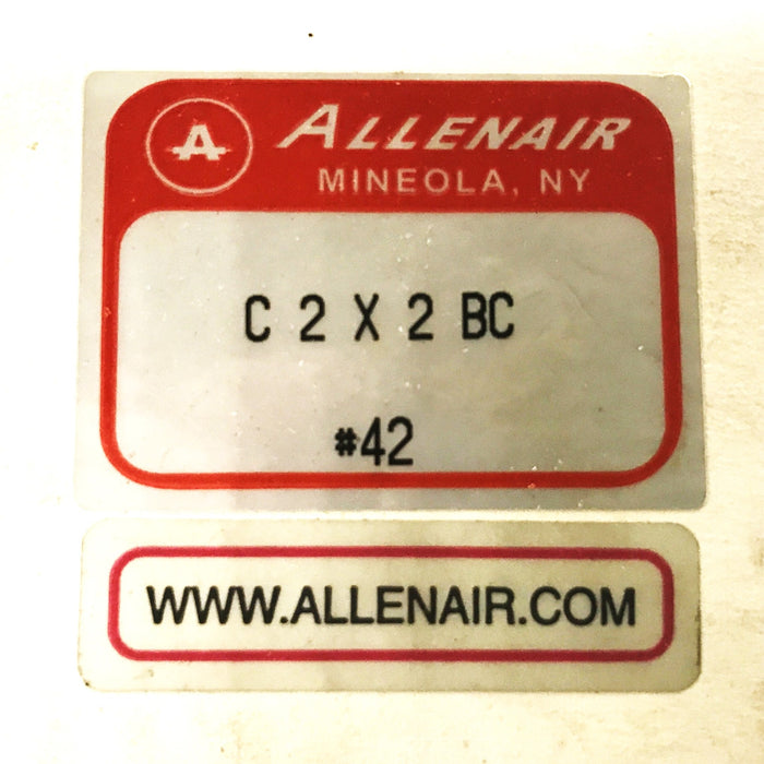 Allenair Pneumatic Cylinder C2X2BC-42 NOS