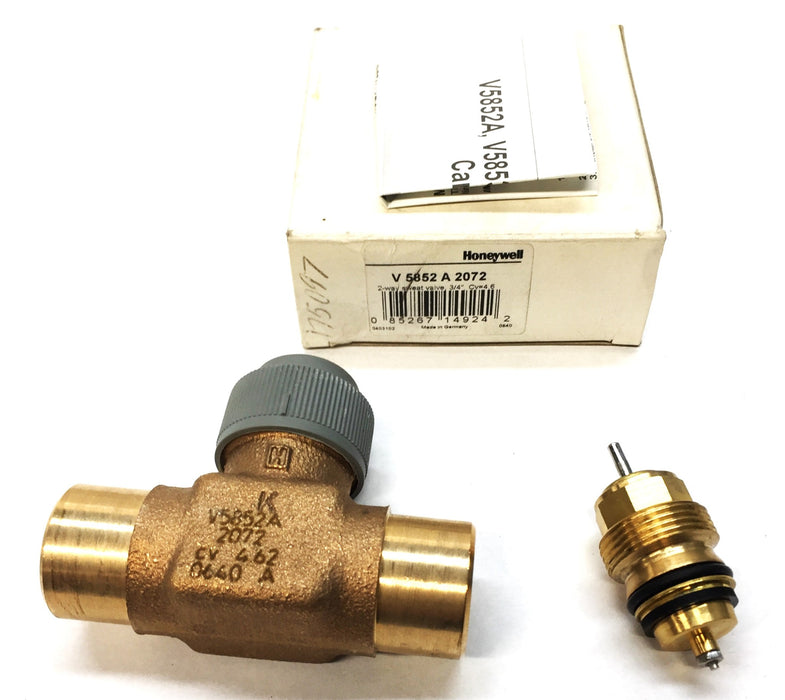 Honeywell 3/4" Two-Way Sweat Valve V 5852 A 2072 (V5852A2072) NOS