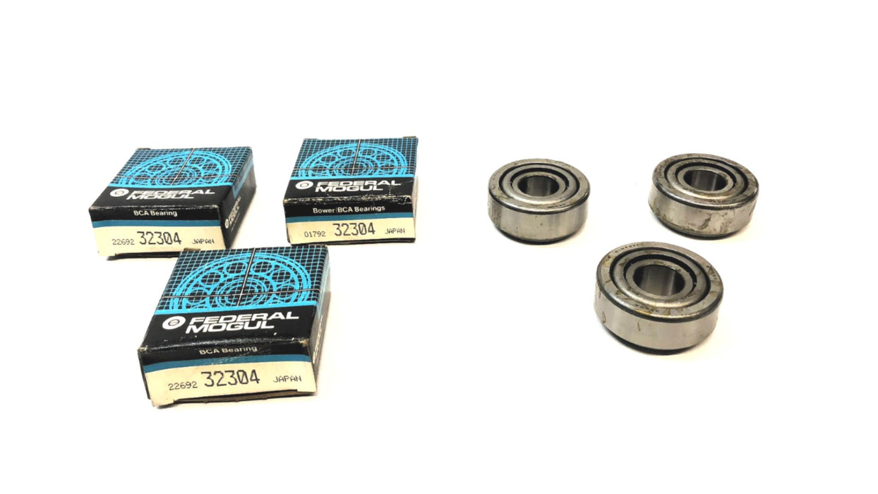 Federal-Mogul Bower Tapered Roller Wheel Bearing 32304 [Lot of 3] NOS
