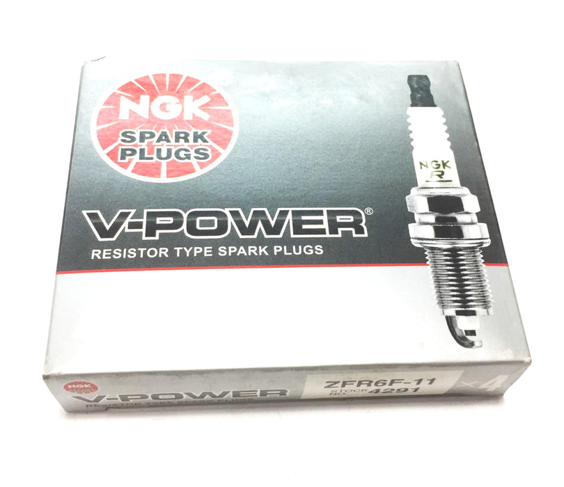 NGK "V-Power" Spark Plug ZFR6F-11 (4291) [Lot of 4] NOS