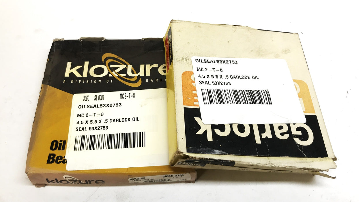 Garlock Klosure Oil Seal 21086-2753 [Lot of 2] NOS