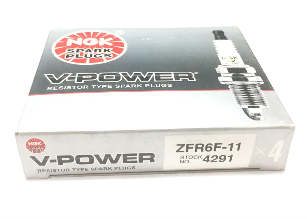 NGK "V-Power" Spark Plug ZFR6F-11 (4291) [Lot of 4] NOS