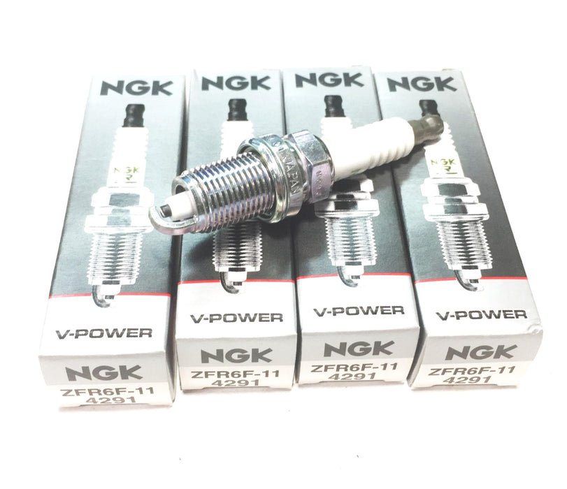 NGK "V-Power" Spark Plug ZFR6F-11 (4291) [Lot of 4] NOS