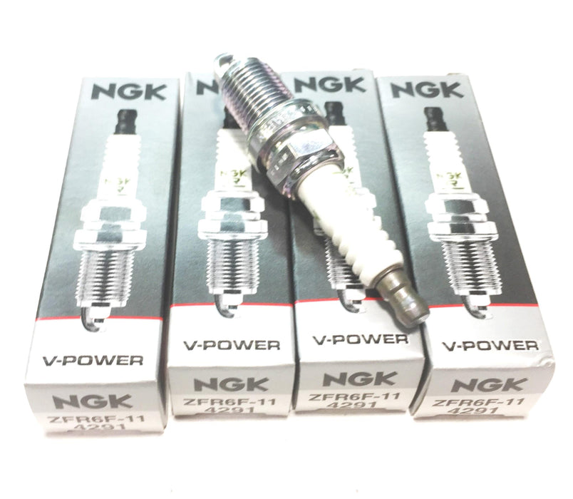 NGK "V-Power" Spark Plug ZFR6F-11 (4291) [Lot of 4] NOS