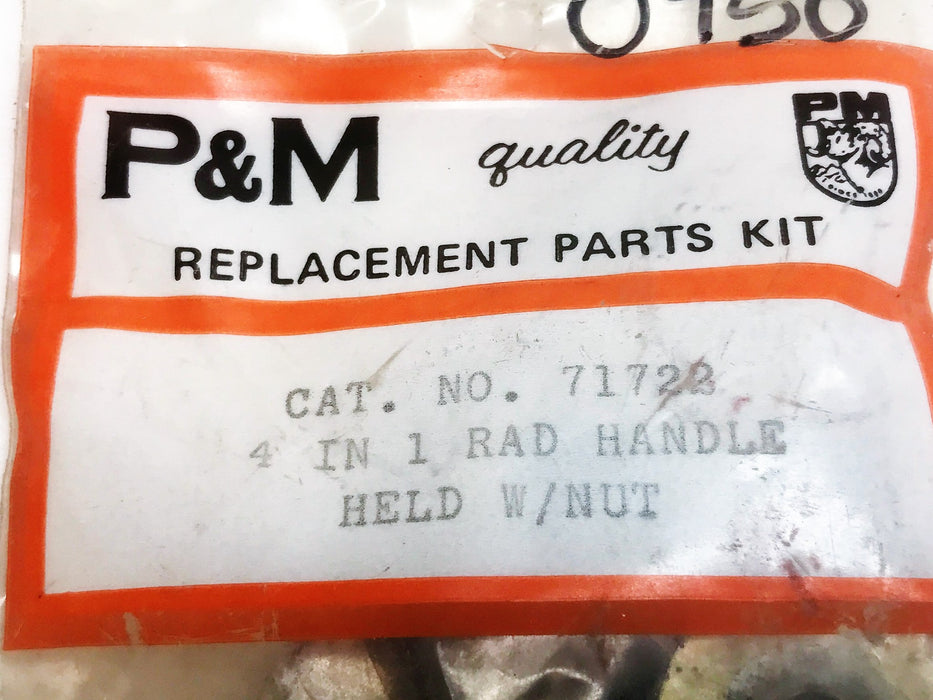 P&M 4" Rad Handle with Nut 71722 [Lot of 2] NOS