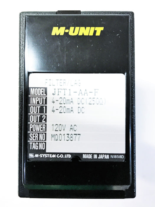 M-System M-Unit Filter/Lag Control JFT1-AA-F NOS