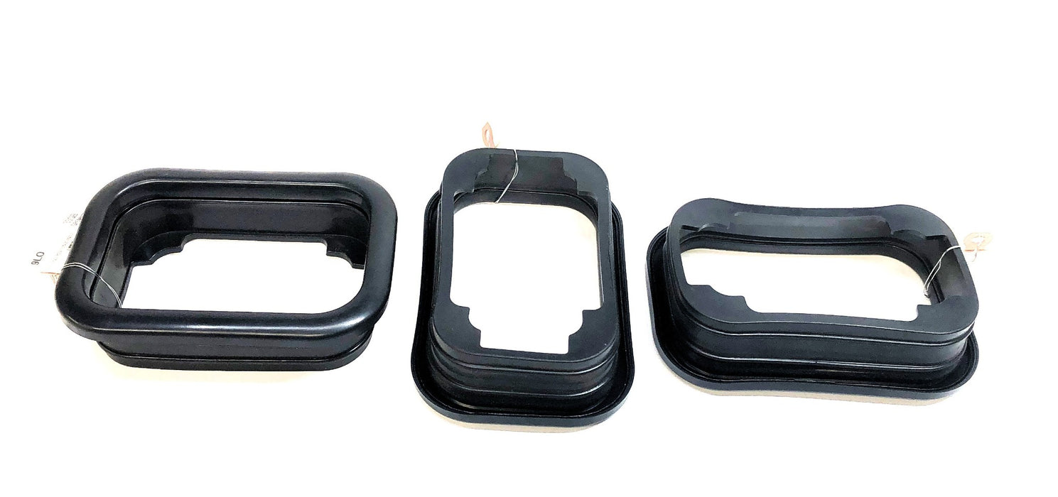 Unbranded 3X5 Rectangular Sealed Rubber Light Grommet 33GB [Lot of 3] NOS