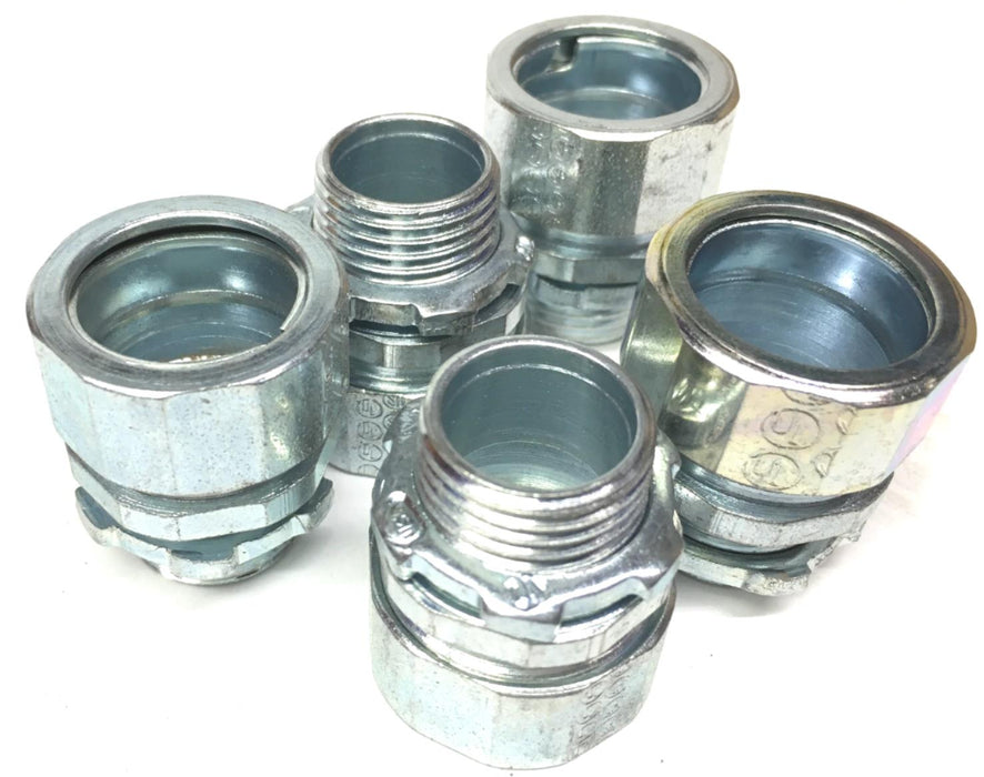 Thomas & Betts HC-401 Rigid Compression Connector, 1/2", Malleable Iron LOT of 5
