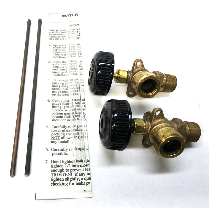 Apollo Valves 7-1/4" Glass 1/2" Rough Brass Water Gauge 22-209-10 NOS