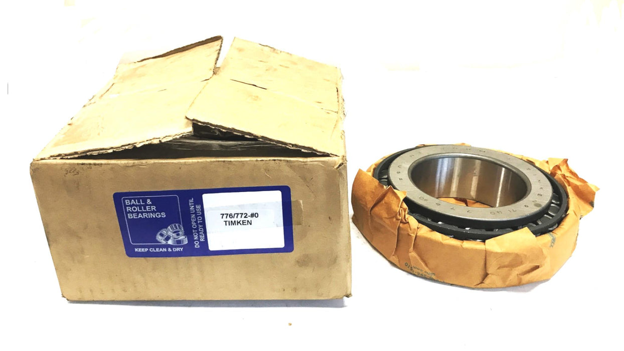 Timken Tapered Roller Bearing Cone and Cup Assembly 776/772 NOS